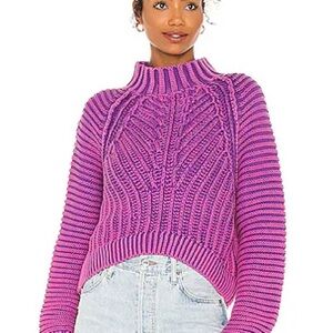 Free People Sweetheart Sweater in Orchid